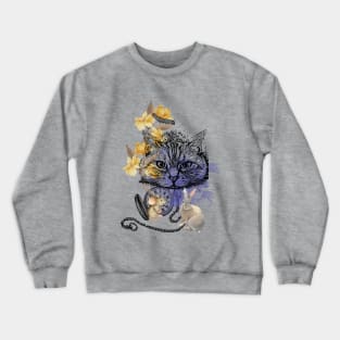 Cheshire cat in wonderland Crewneck Sweatshirt